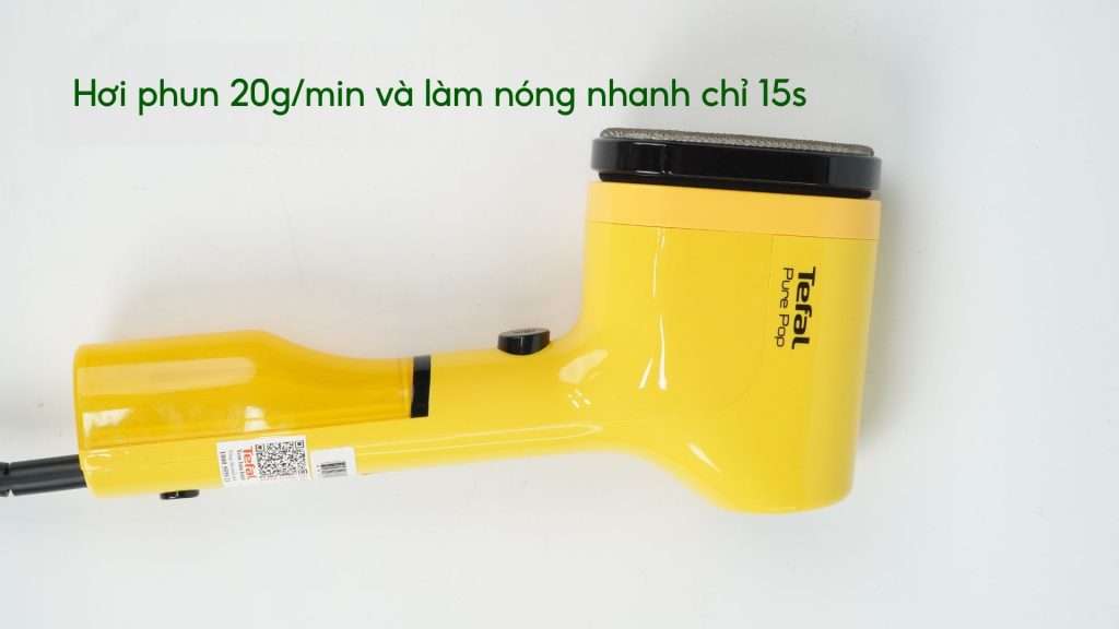 Bàn Ủi Hơi Nước Cầm Tay Tefal DT2026E1 70Ml Vàng Hơi phun 20g_min và làm nóng nhanh chỉ 15s