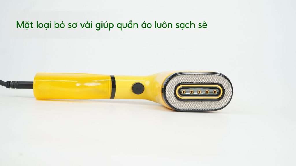 Bàn Ủi Hơi Nước Cầm Tay Tefal DT2026E1 70Ml Vàng Mặt loại bỏ sơ vải giúp quần áo luôn sạch sẽ