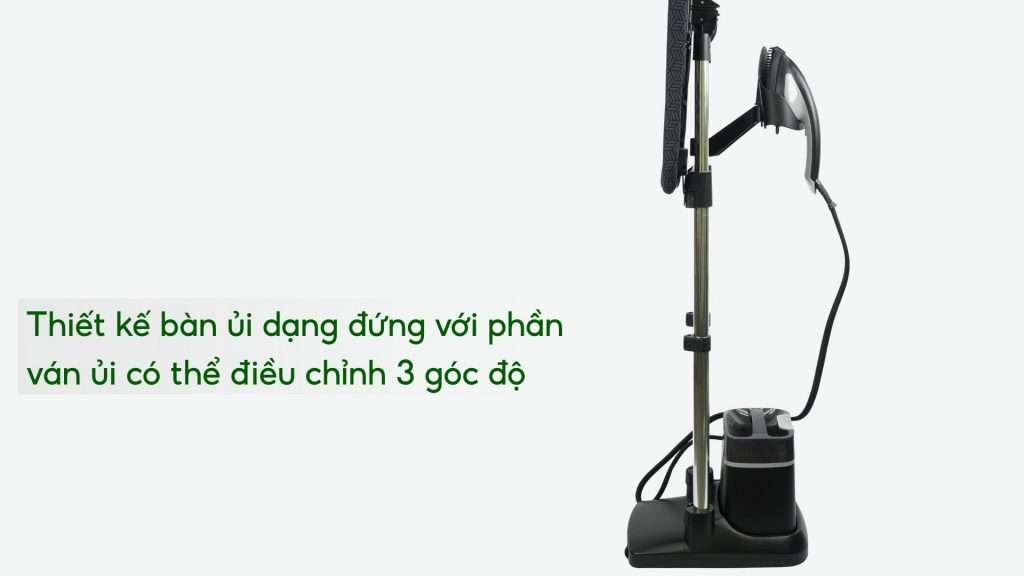 Bàn Ủi Hơi Nước Đứng Tefal Ixeo Plus QT1510E0 1L Thiết kế bàn ủi dạng đứng với phần ván ủi có thể điều chỉnh 3 góc độ