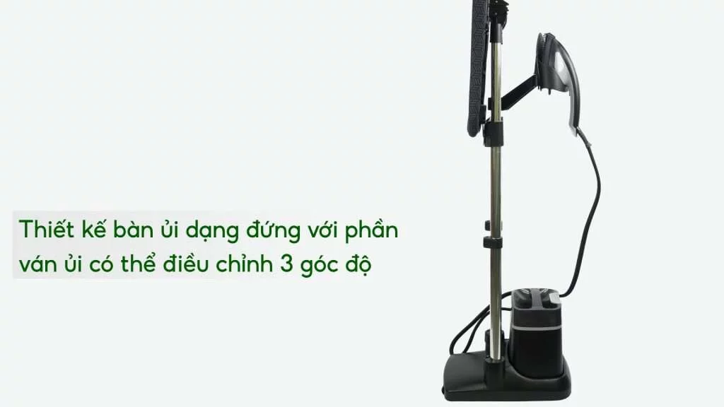Bàn Ủi Hơi Nước Đứng Tefal Ixeo Plus QT1510E0 1L Thiết kế bàn ủi dạng đứng với phần ván ủi có thể điều chỉnh 3 góc độ