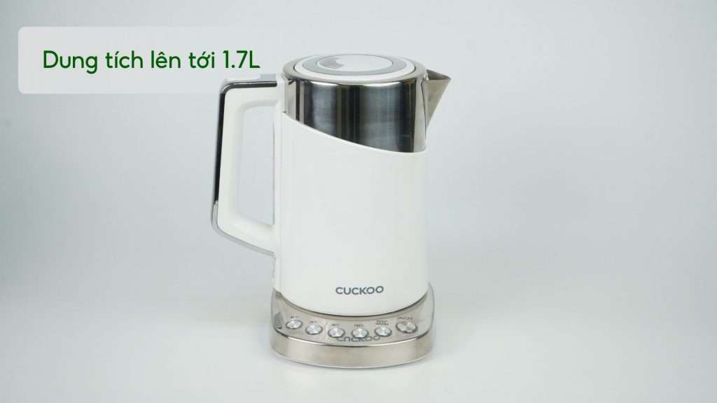 Bình Đun Siêu Tốc Cuckoo (CK-A170T_WHVNCV) 1.7L Trắng Dung tích lên tới 1.7L