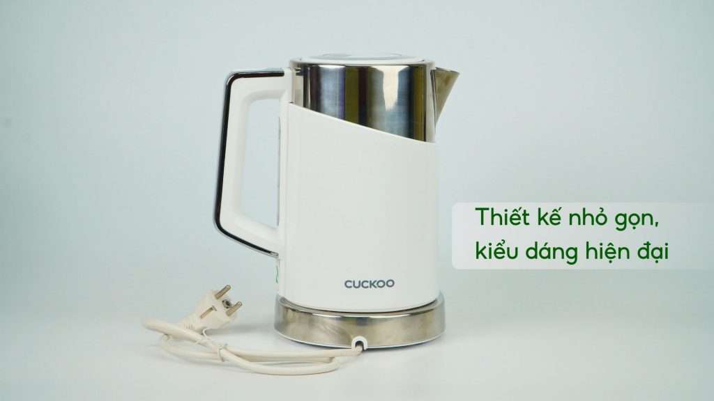 Bình Đun Siêu Tốc Cuckoo (CK-A170T_WHVNCV) 1.7L Trắng Thiết kế nhỏ gọn, kiểu dáng hiện đại
