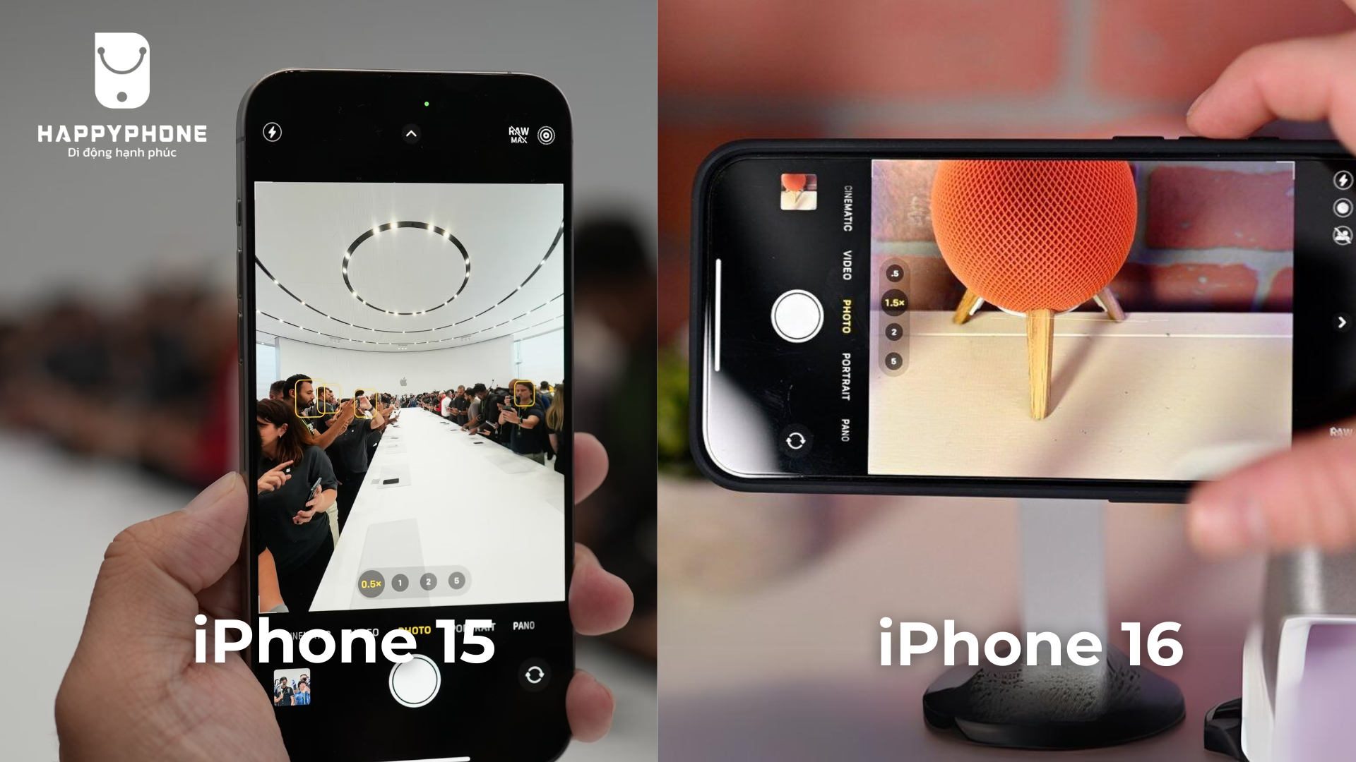 Camera trên iPhone 16 có gì nâng cấp so với camera iPhone 15 