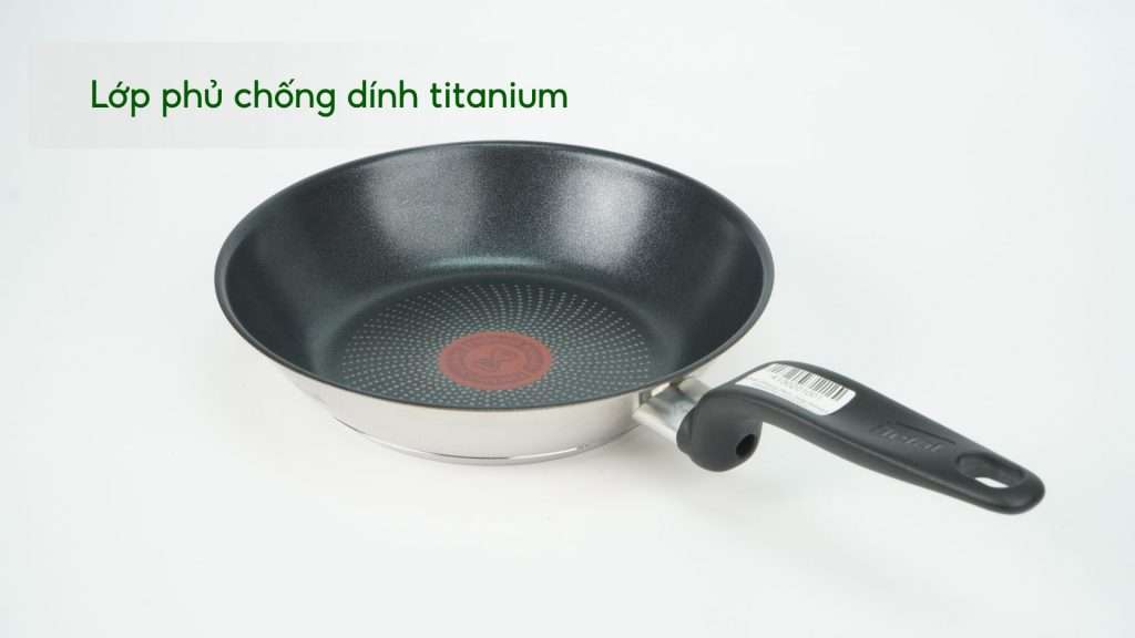 Chảo Chống Dính Tefal Primary E3090204 20Cm Inox Lớp phủ chống dính titanium