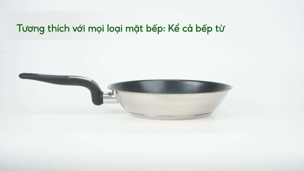 Chảo Chống Dính Tefal Primary E3090204 20Cm Inox Tương thích với mọi loại mặt bếp_ Kể cả bếp từ