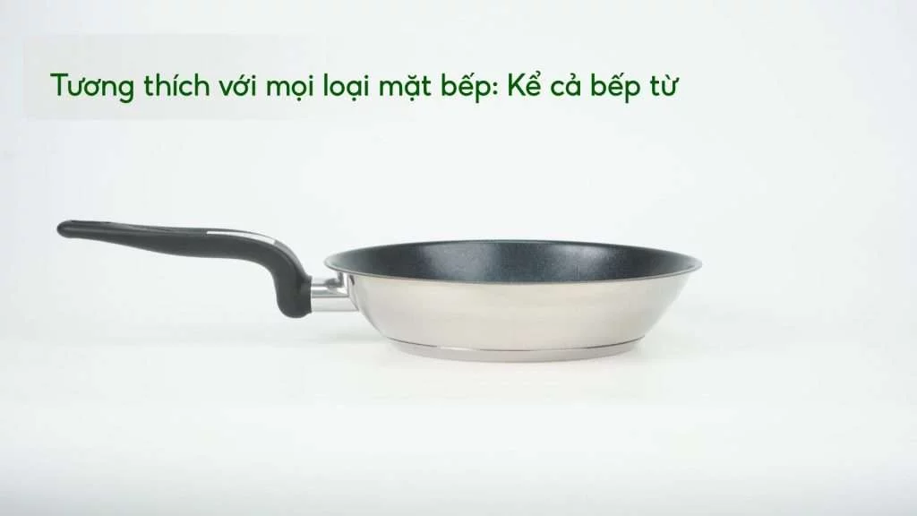 Chảo Chống Dính Tefal Primary E3090204 20Cm Inox Tương thích với mọi loại mặt bếp_ Kể cả bếp từ