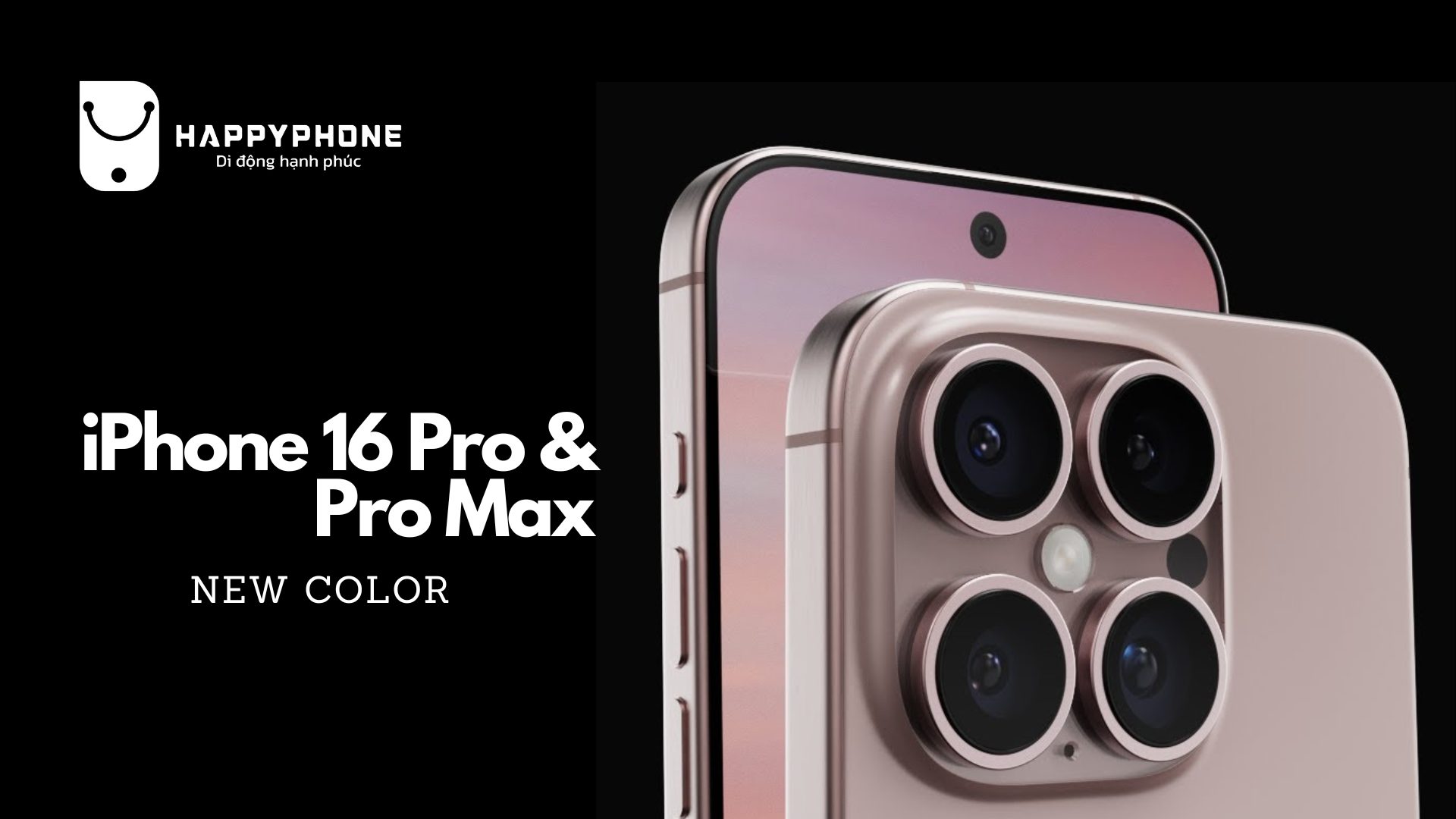 Màu hồng titanium mới lạ trên iPhone 16 Pro và iPhone 16 Pro Max