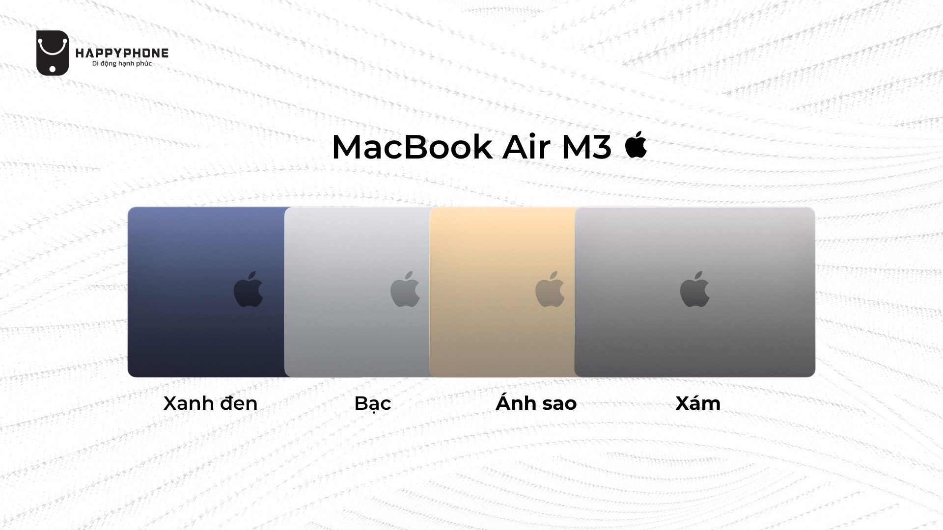 Màu sắc trên Macbook Air M3