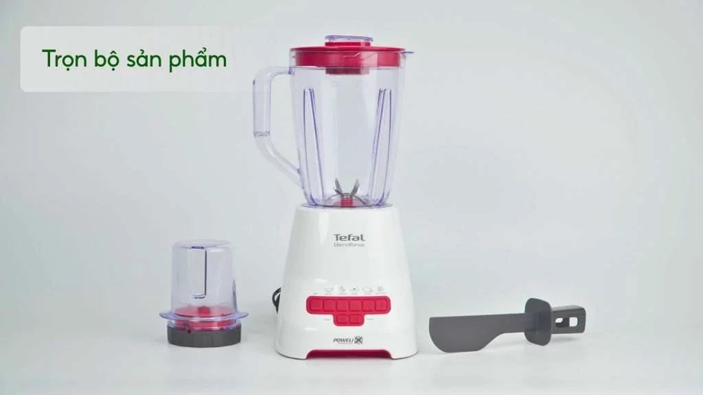 Máy Xay Sinh Tố Tefal BL477566 Đỏ Trọn bộ sản phẩm
