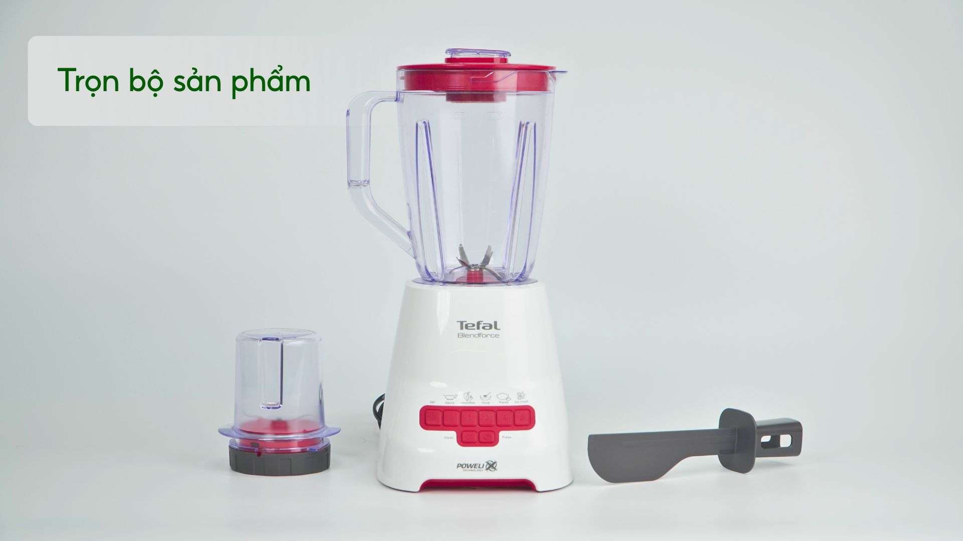 Máy Xay Sinh Tố Tefal BL477566 Đỏ Trọn bộ sản phẩm