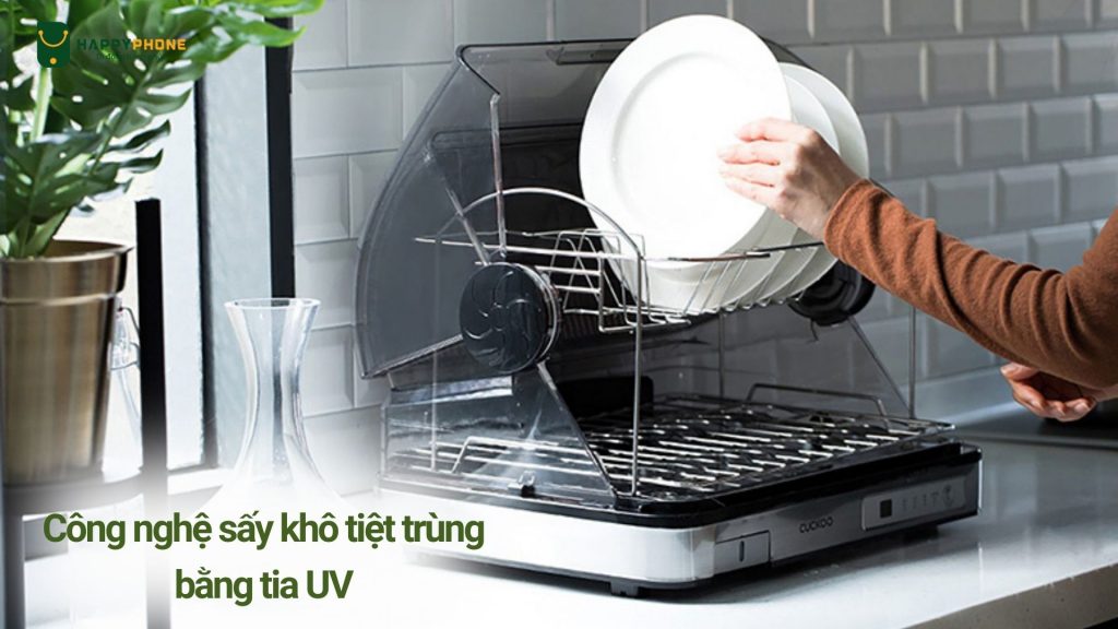 Máy sấy bát CUCKOO 40L trang bị công nghệ sấy khô tiệt trùng bằng tia UV