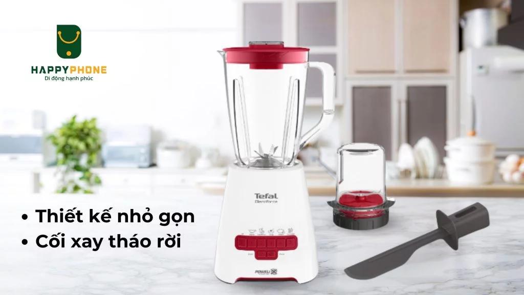Máy xay sinh tố Tefal 2 Lit (BL477566) có thiết kế nhỏ gọn
