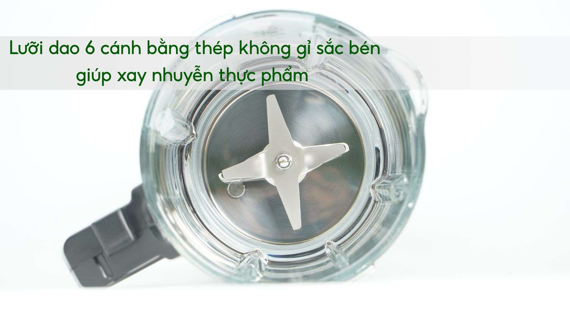 Máy xay sinh tố làm sữa hạt Tefal BL967B66 1.75L Xám Lưỡi dao 6 cánh bằng thép không gỉ sắc bén giúp xay nhuyễn thực phẩm