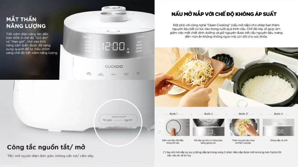 Nguồn điện nồi cơm áp suất cao tầng Cuckoo 1.8L