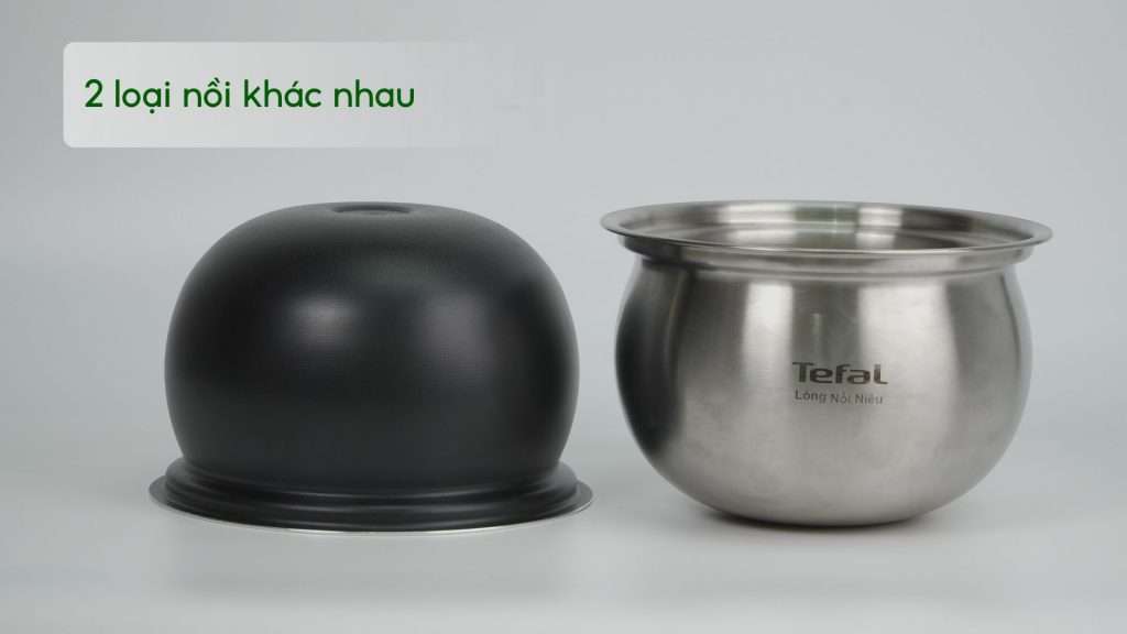 Nồi Áp Suất Tefal CY638868 5L Đen&Xám 2 loại nồi khác nhau