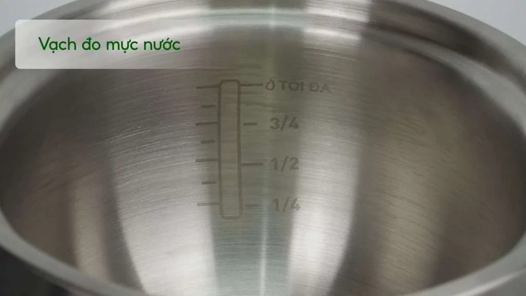 Nồi Áp Suất Tefal CY638868 5L Đen&Xám Vạch đo mực nước