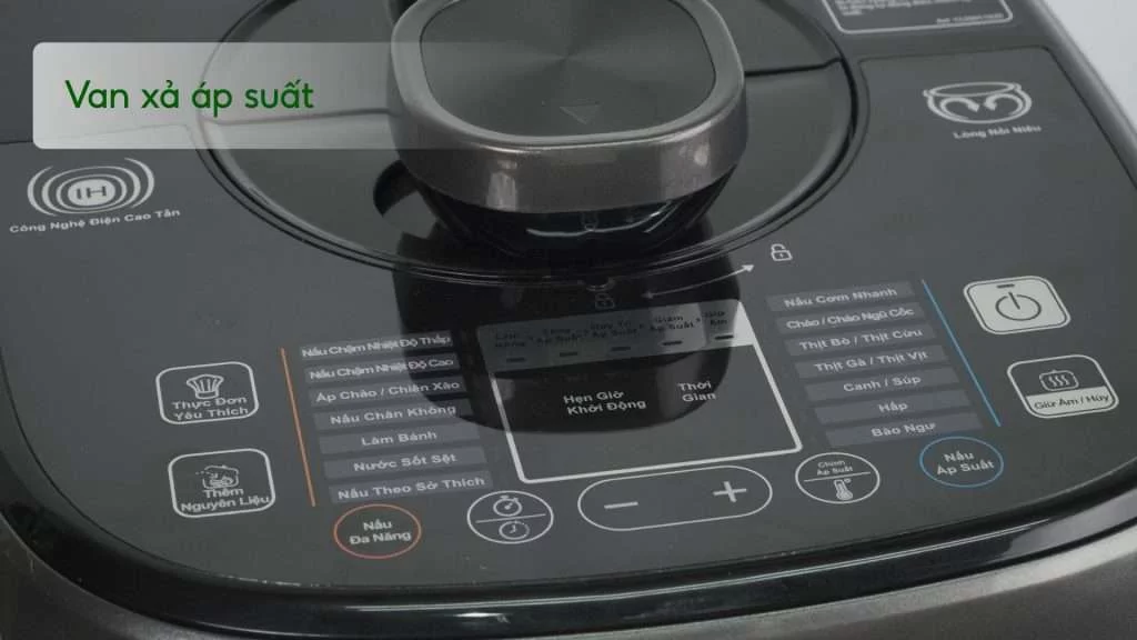 Nồi Áp Suất Tefal CY638868 5L Đen&Xám Van xả áp suất