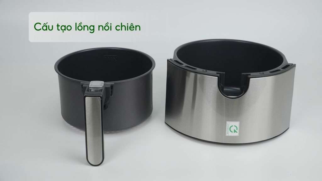 Nồi Chiên Không Dầu Cuckoo (CAF-F0410T_BKVNCV) 4.7L Đen Cấu tạo lồng nồi chiên