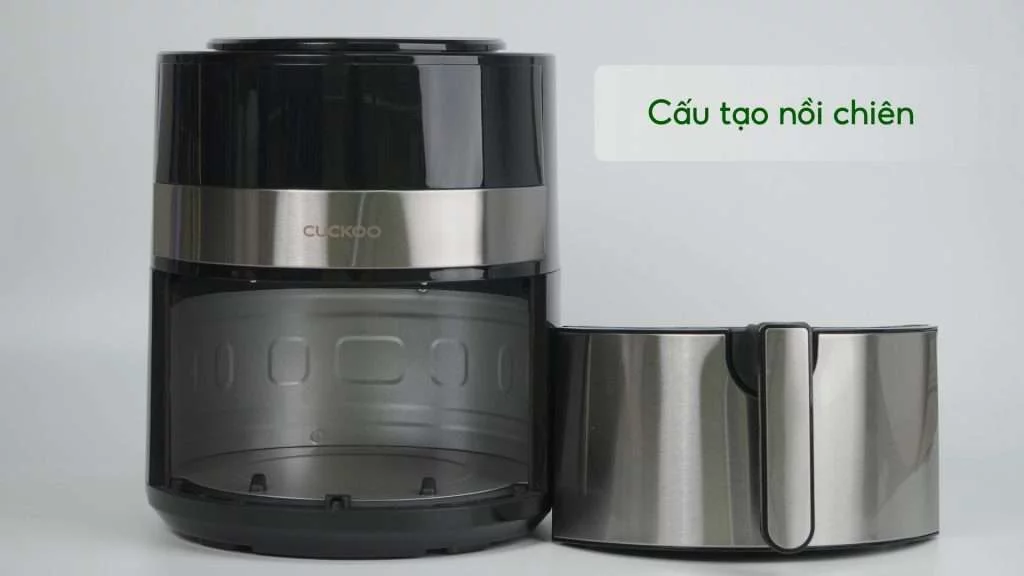 Nồi Chiên Không Dầu Cuckoo (CAF-F0410T_BKVNCV) 4.7L Đen Cấu tạo nồi chiên