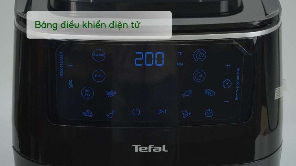 Nồi Chiên Không Dầu Tefal FW201815 6.5L Đen Bảng điều khiển điện tử