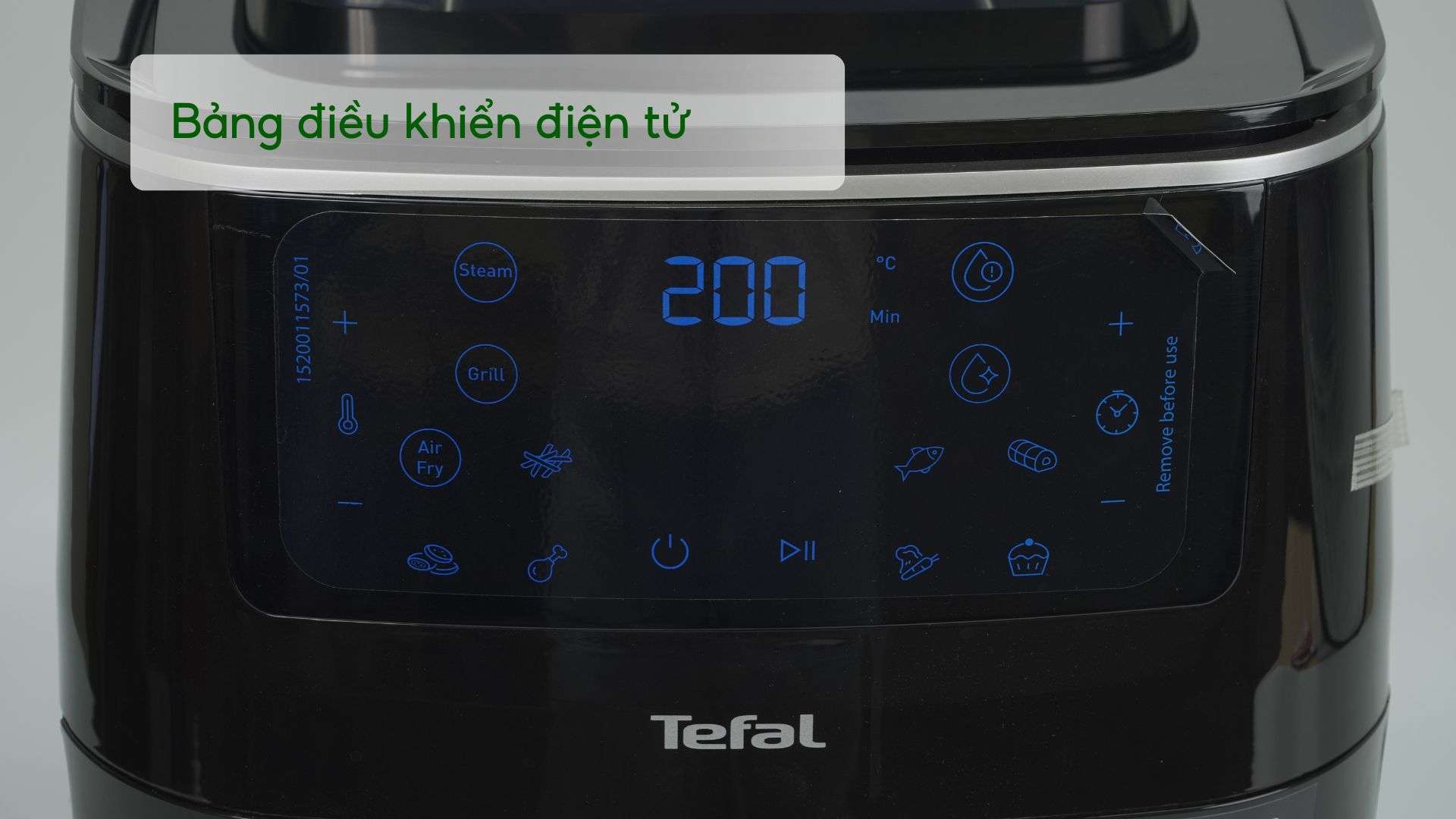 Nồi Chiên Không Dầu Tefal FW201815 6.5L Đen Bảng điều khiển điện tử