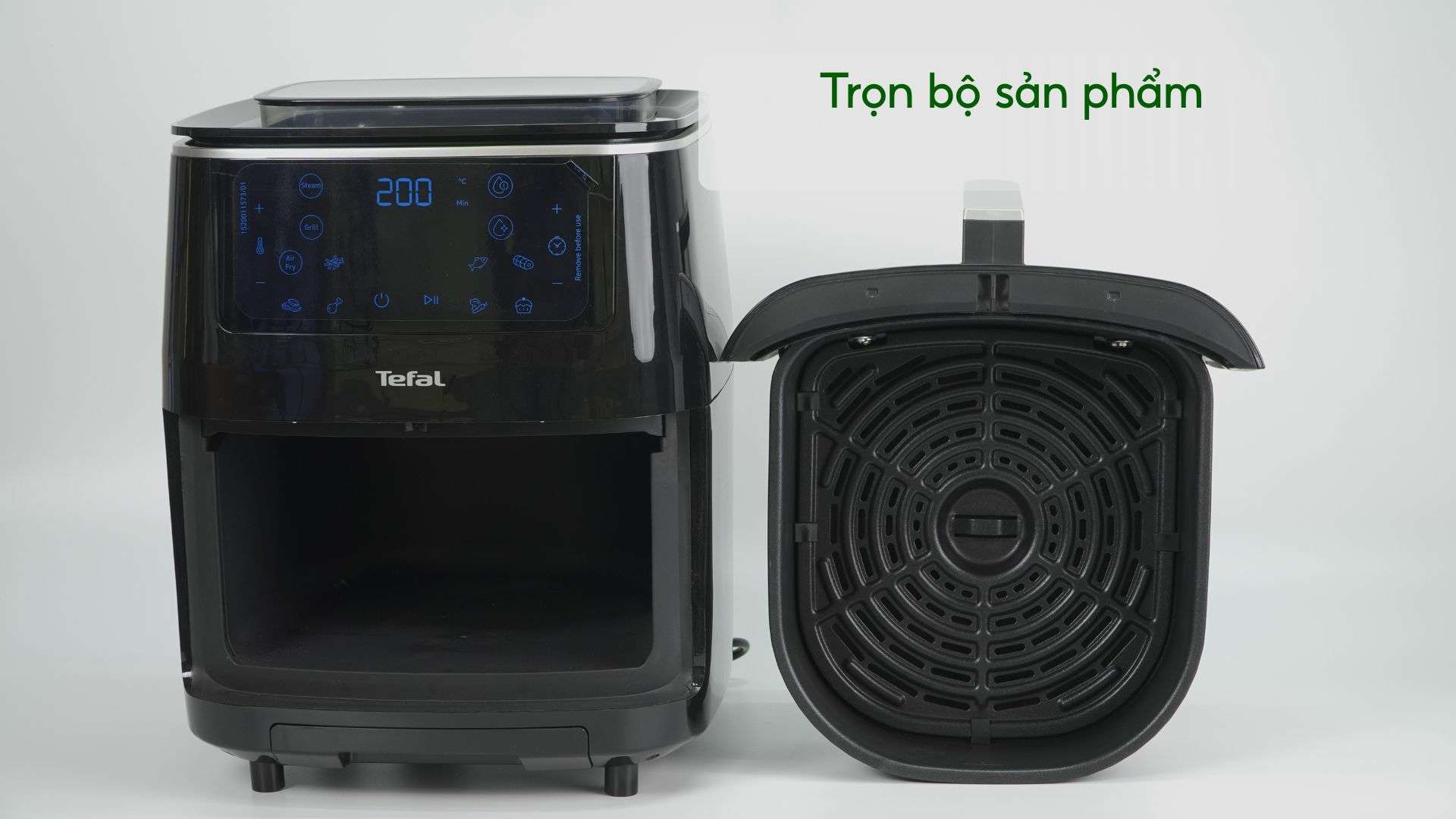 Nồi Chiên Không Dầu Tefal FW201815 6.5L Đen Trọn bộ sản phẩm
