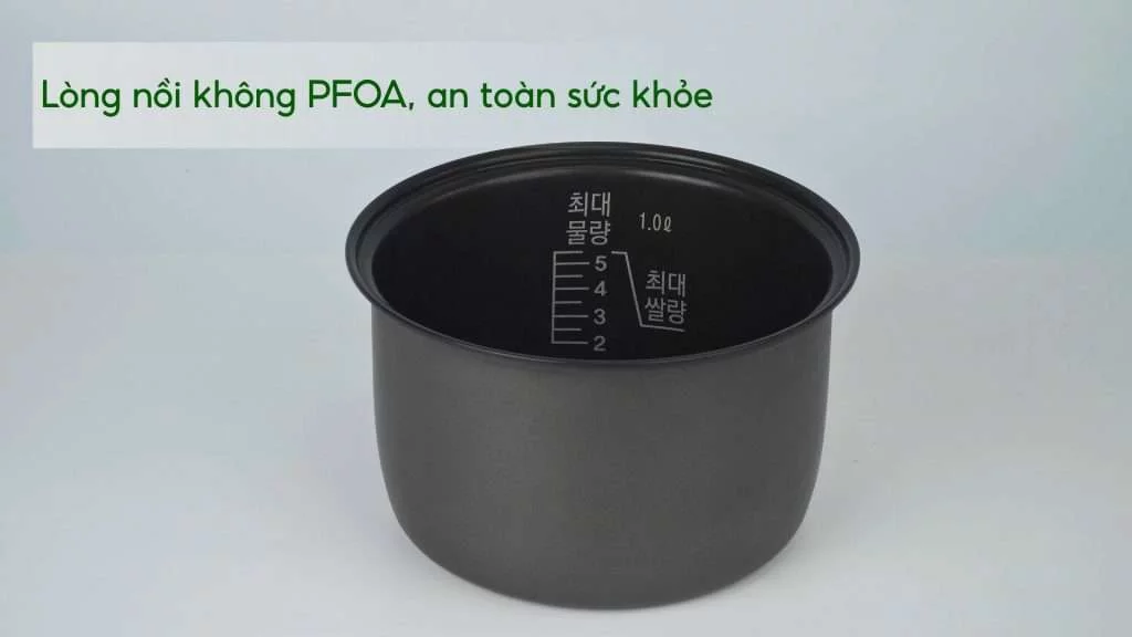 Nồi Cơm Cơ Cuckoo (CR-0632_IPVNCV) 1.08L Hồng Lòng nồi không PFOA, an toàn sức khỏe