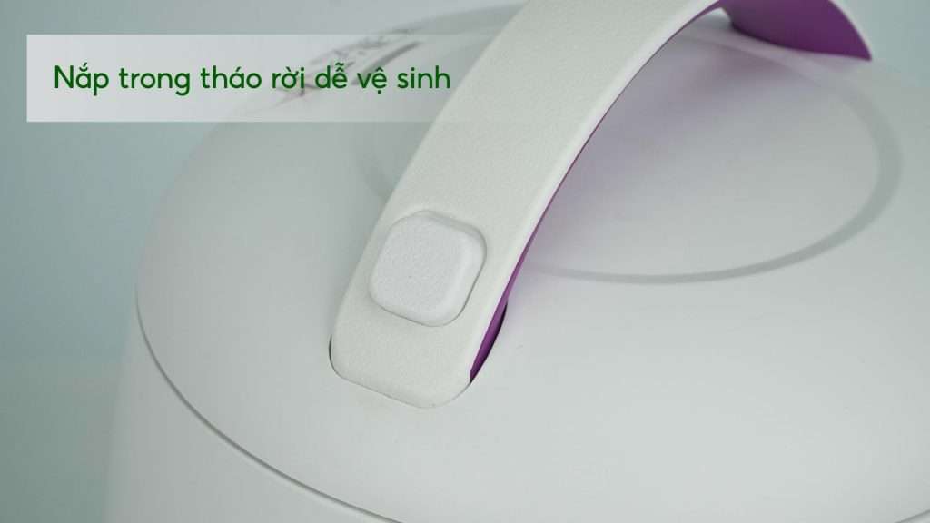 Nồi Cơm Cơ Tefal RK224168 0.7L Trắng&Tím Nắp trong tháo rời dễ vệ sinh