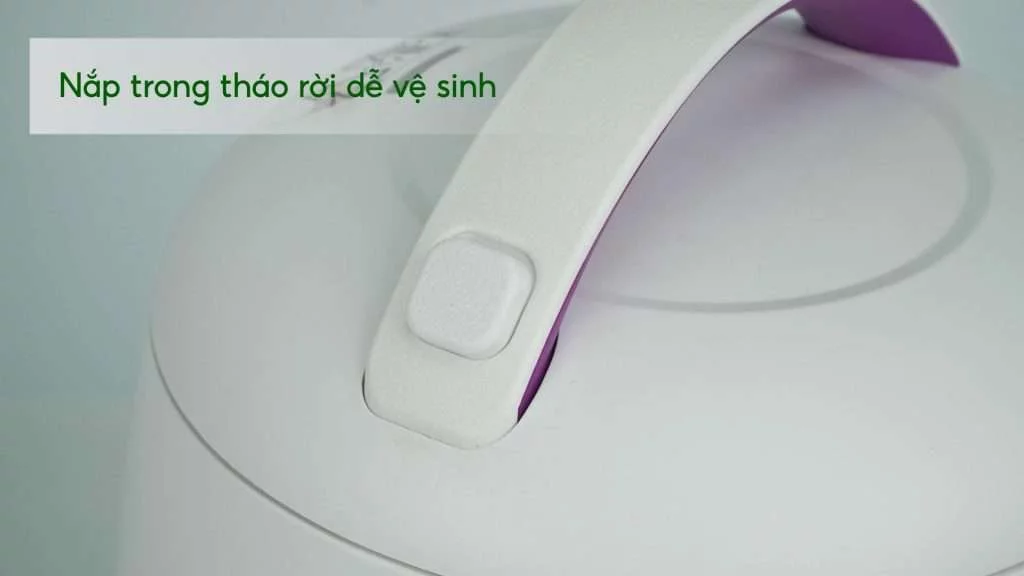 Nồi Cơm Cơ Tefal RK224168 0.7L Trắng&Tím Nắp trong tháo rời dễ vệ sinh