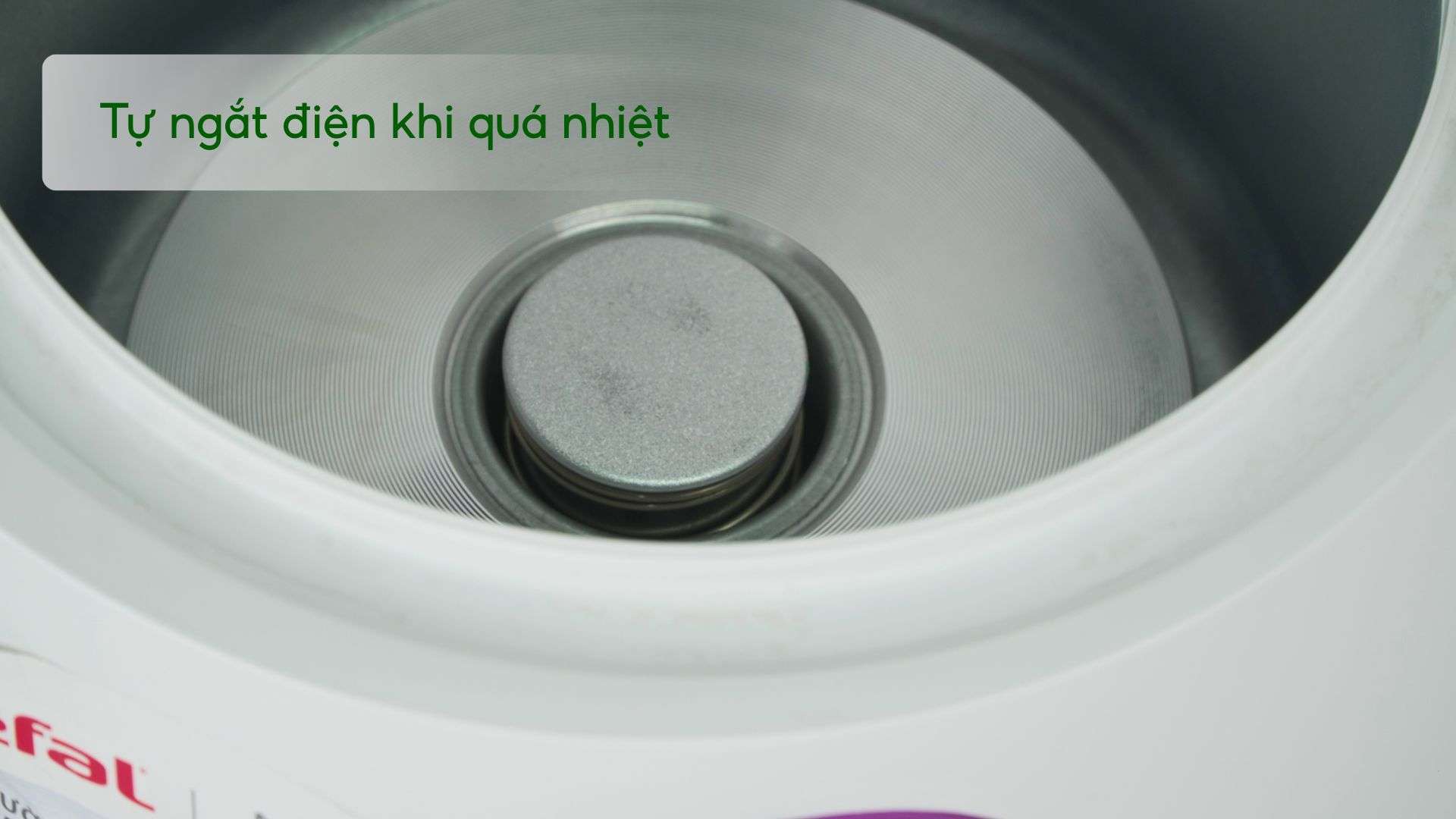 Nồi Cơm Cơ Tefal RK224168 0.7L Trắng&Tím Tự ngắt điện khi quá nhiệt
