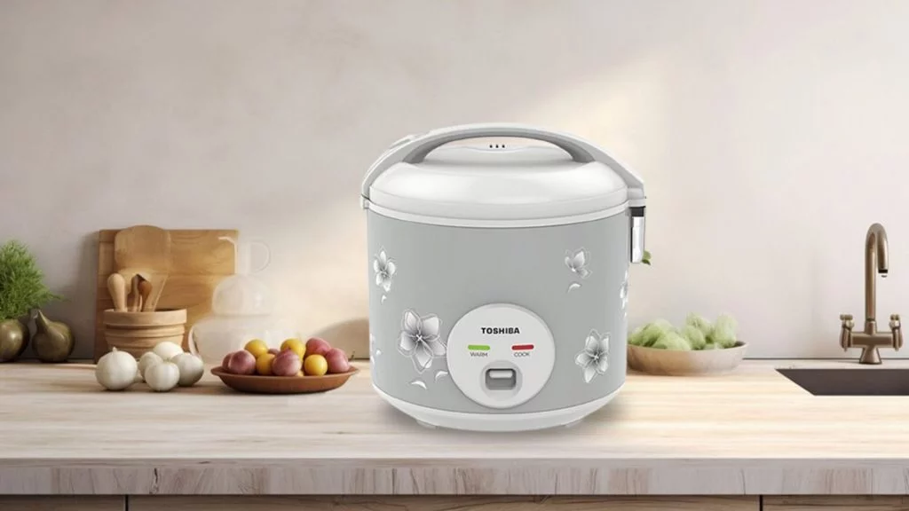 Nồi Cơm Cơ Toshiba RC-10JFM(H)VN 1.0L Xám&Trắng