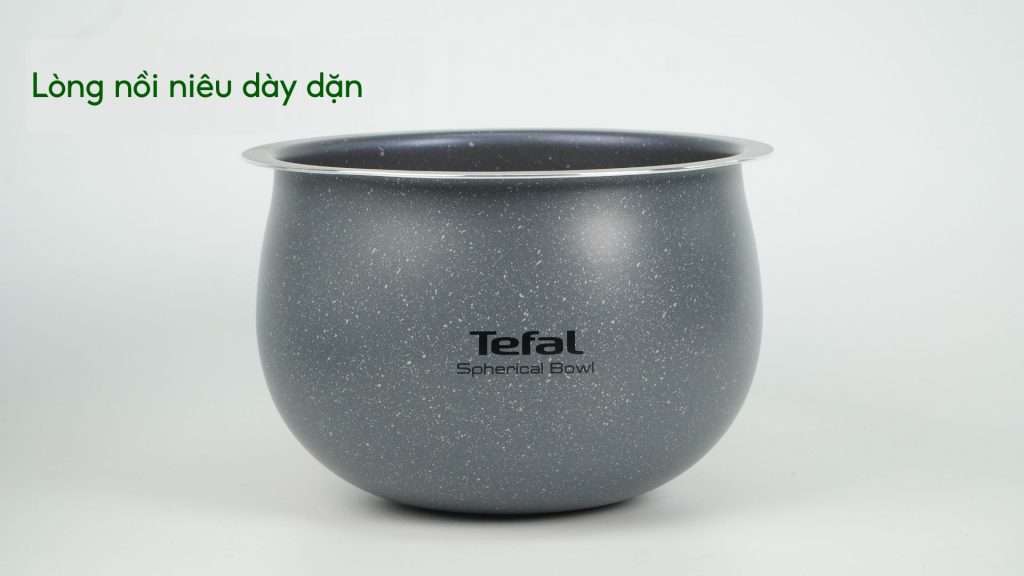 Nồi Cơm Điện Tử Tefal RK733168 1.8L Trắng Lòng nồi niêu dày dặn