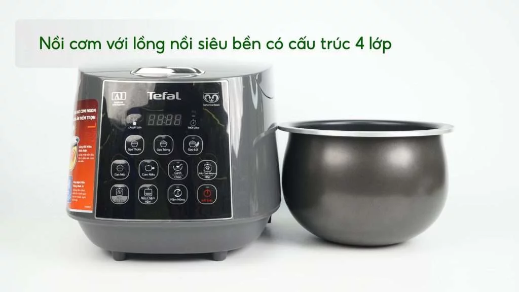 Nồi Cơm Điện Tử Tefal RK736B68 1.8L Đen