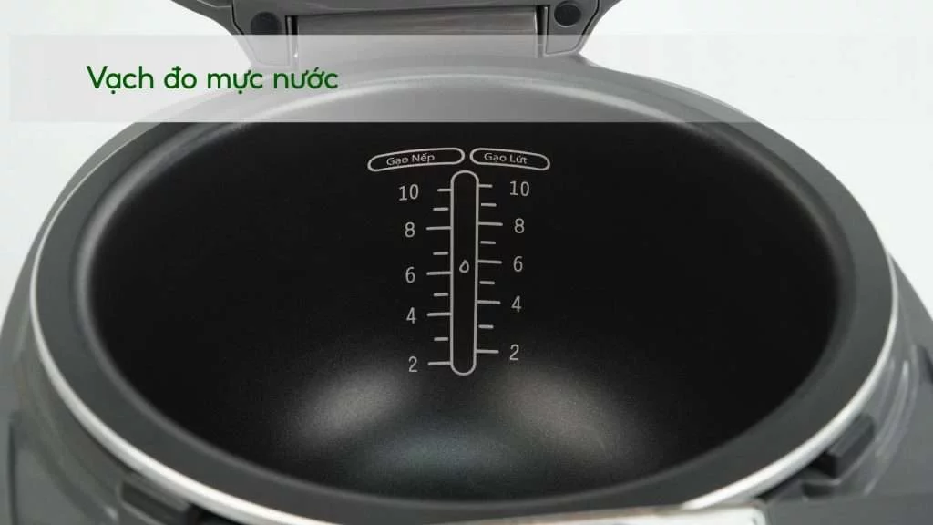 Nồi Cơm Điện Tử Tefal RK736B68 1.8L Đen Vạch đo mực nước