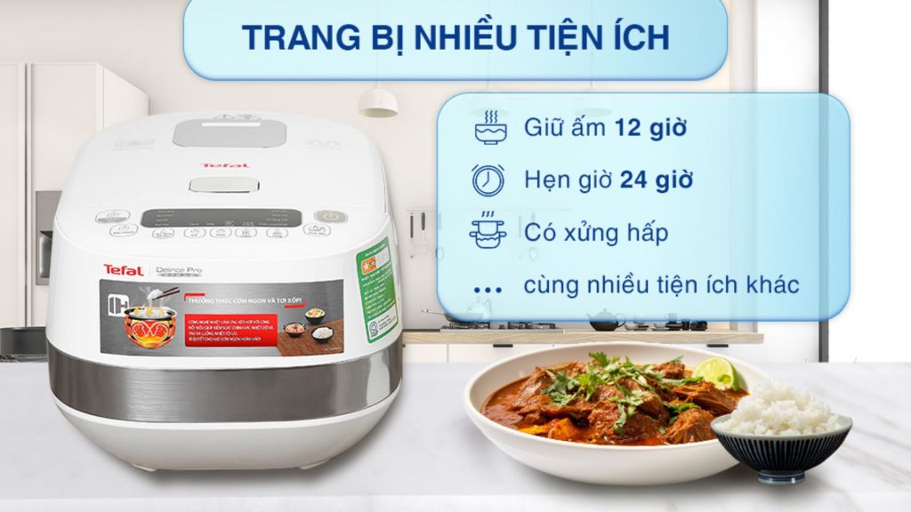 Nồi Cơm Điện Tử Tefal RK808168 1.5L - Đặc điểm nổi bật