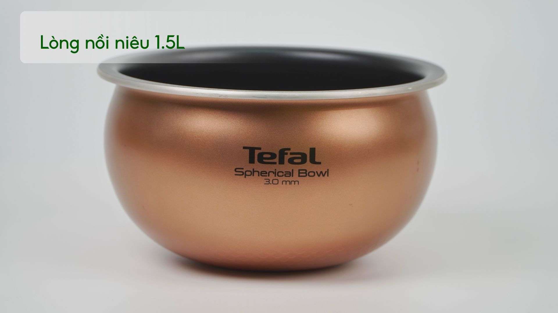 Nồi Cơm Điện Tử Tefal RK808168 1.5L Trắng Lòng nồi niêu 1.5L