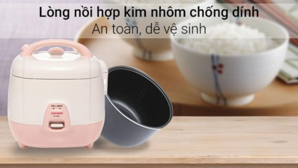 Nồi cơm cơ CUCKOO 1.08L (CR-0632_IPVNCV) chất liệu nhôm chống dính