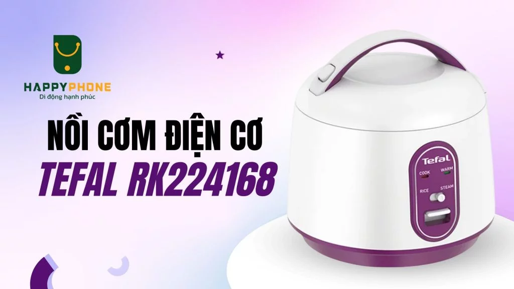 Nồi cơm cơ Tefal 0.7 Lit (RK224168)  được thiết kế nhỏ gọn