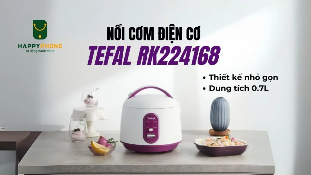 Nồi cơm điện Tefal RK224168 là lựa chọn cho gia đình có ít thành viên 