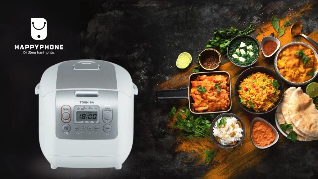 Nồi cơm điện Toshiba RC-18NTFV là lựa chọn cho gia đình có từ 4 đến 6 thành viên