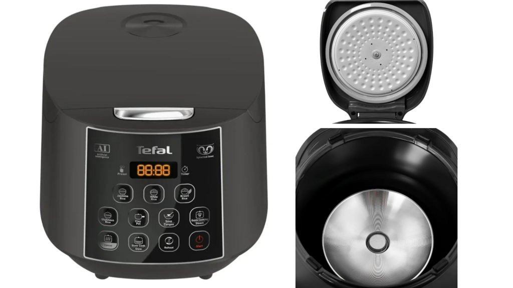 Nồi cơm điện tử Tefal 1.8 Lit (RK736B68) Nồi cơm điện tử hoàn hảo cho gia đình 5 người dung tích 1,8 lít