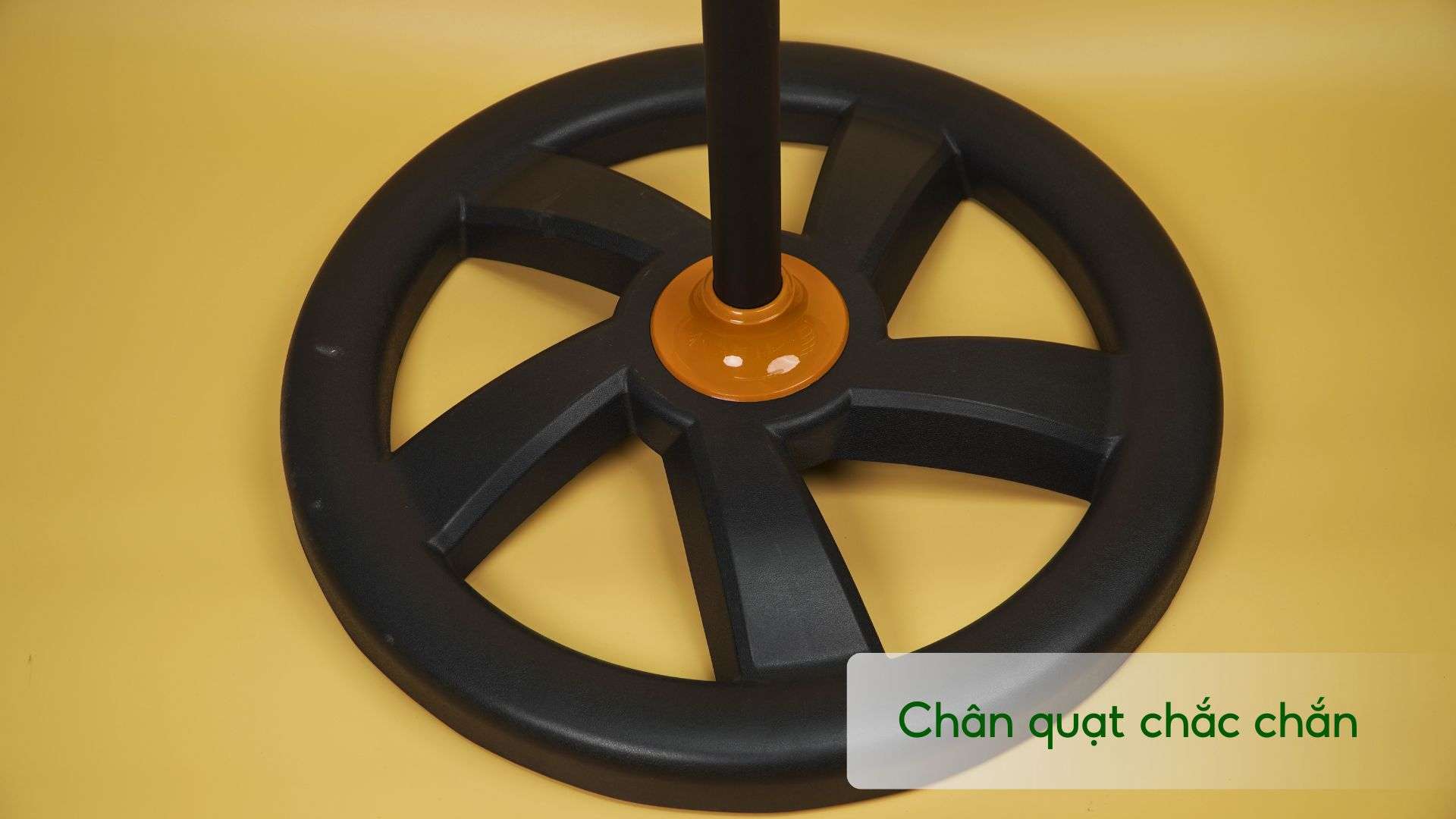 Quạt Đứng Asiavina D24001-DV0 120W Đen Chân quạt chắc chắn