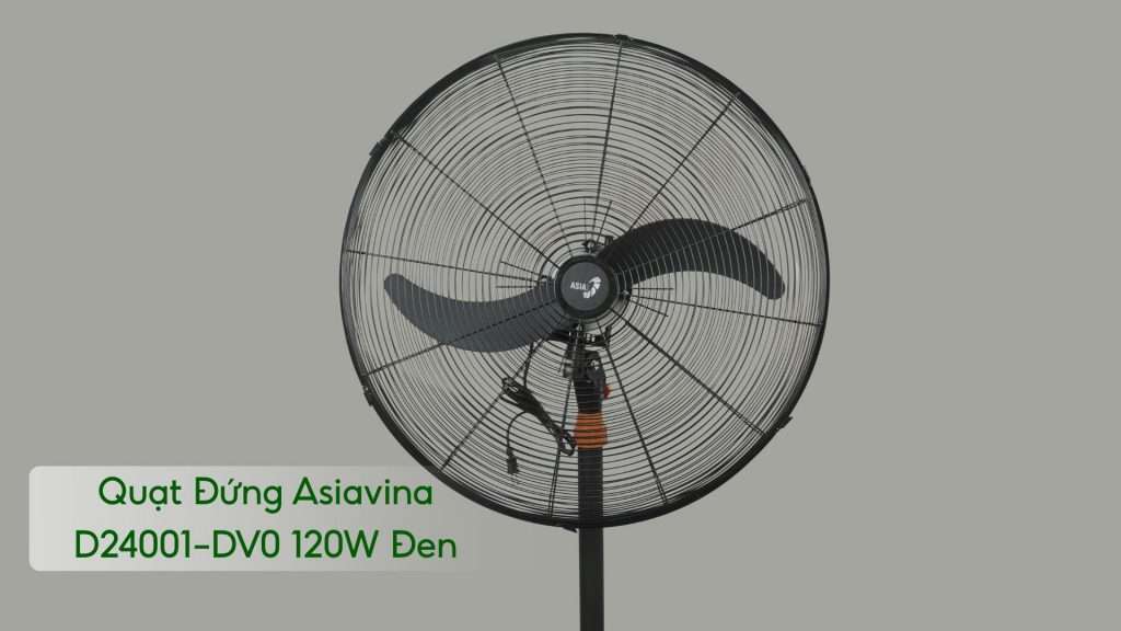 Quạt Đứng Asiavina D24001-DV0 120W Màu Đen
