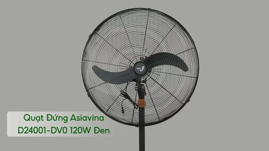 Quạt Đứng Asiavina D24001-DV0 120W Màu Đen