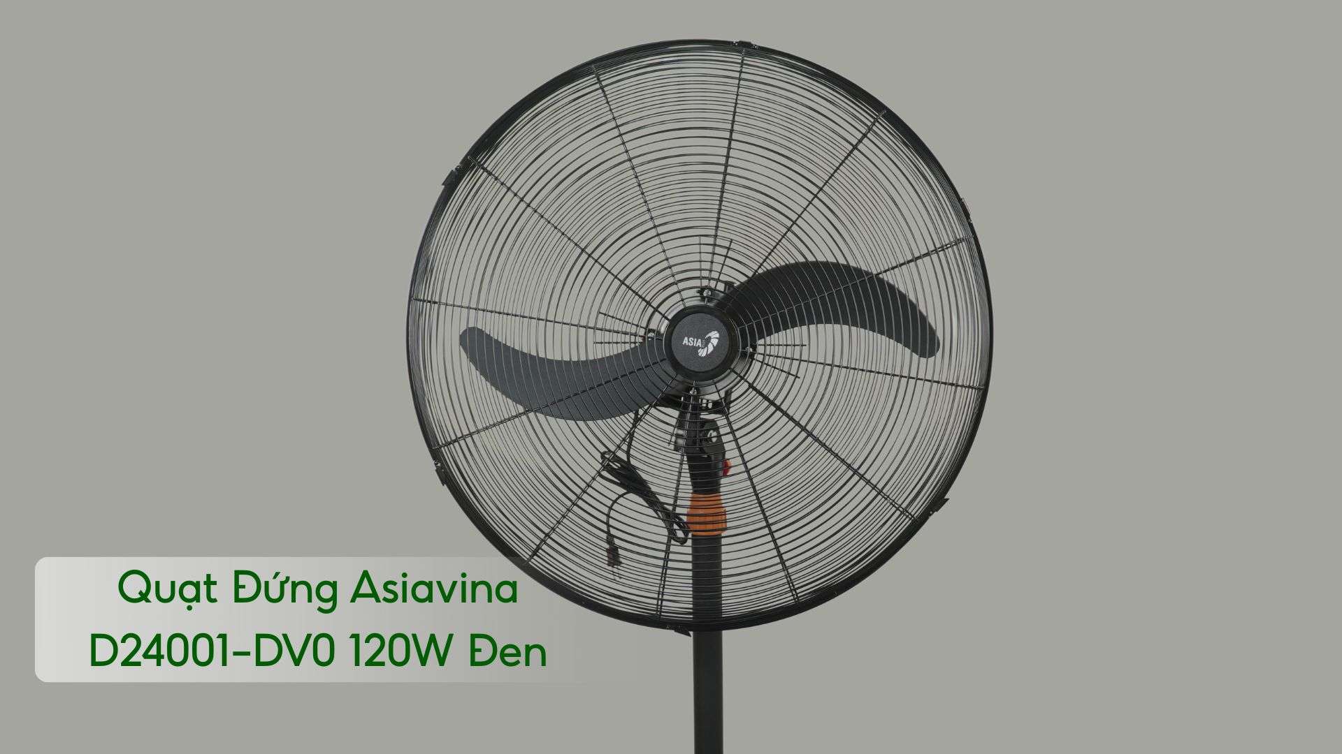Quạt Đứng Asiavina D24001-DV0 120W Màu Đen