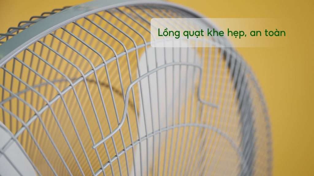 Quạt Đứng Asiavina VY589790 80W Xám Lồng quạt khe hẹp, an toàn