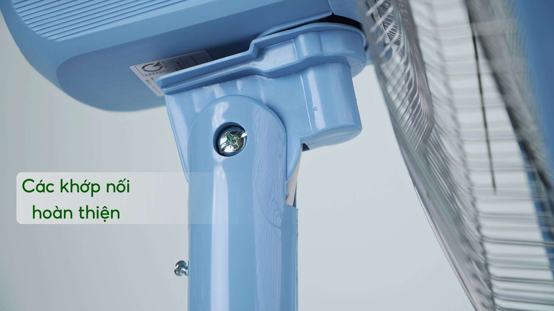 Quạt Lửng Asiavina VY358192 55W Xanh Thiên Thanh Các khớp nối hoàn thiện