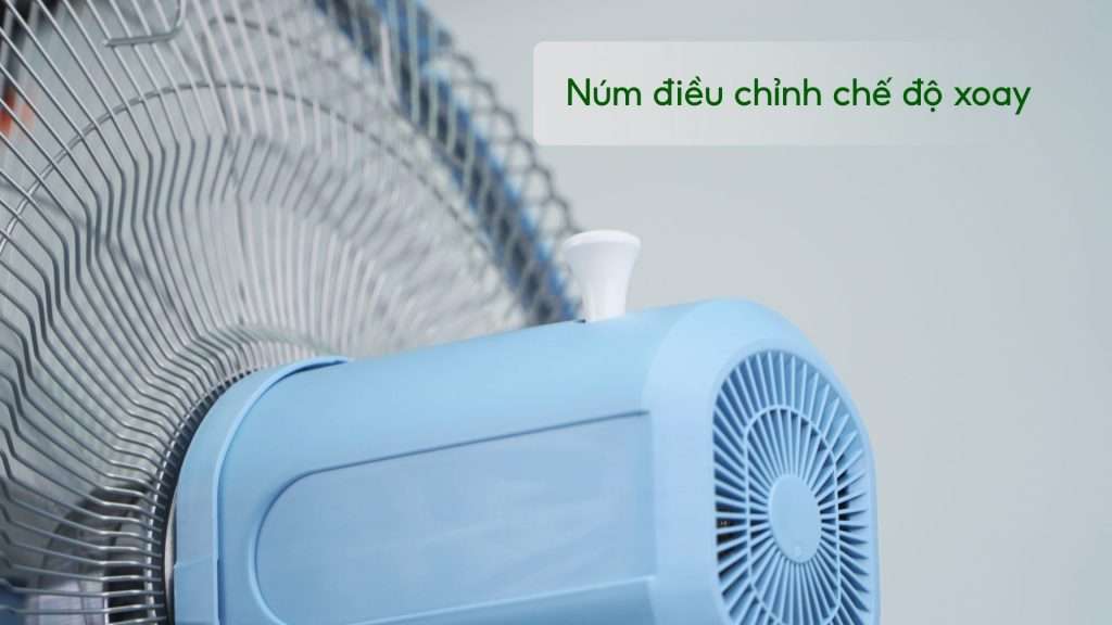 Quạt Lửng Asiavina VY358192 55W Xanh Thiên Thanh Núm điều chỉnh chế độ xoay