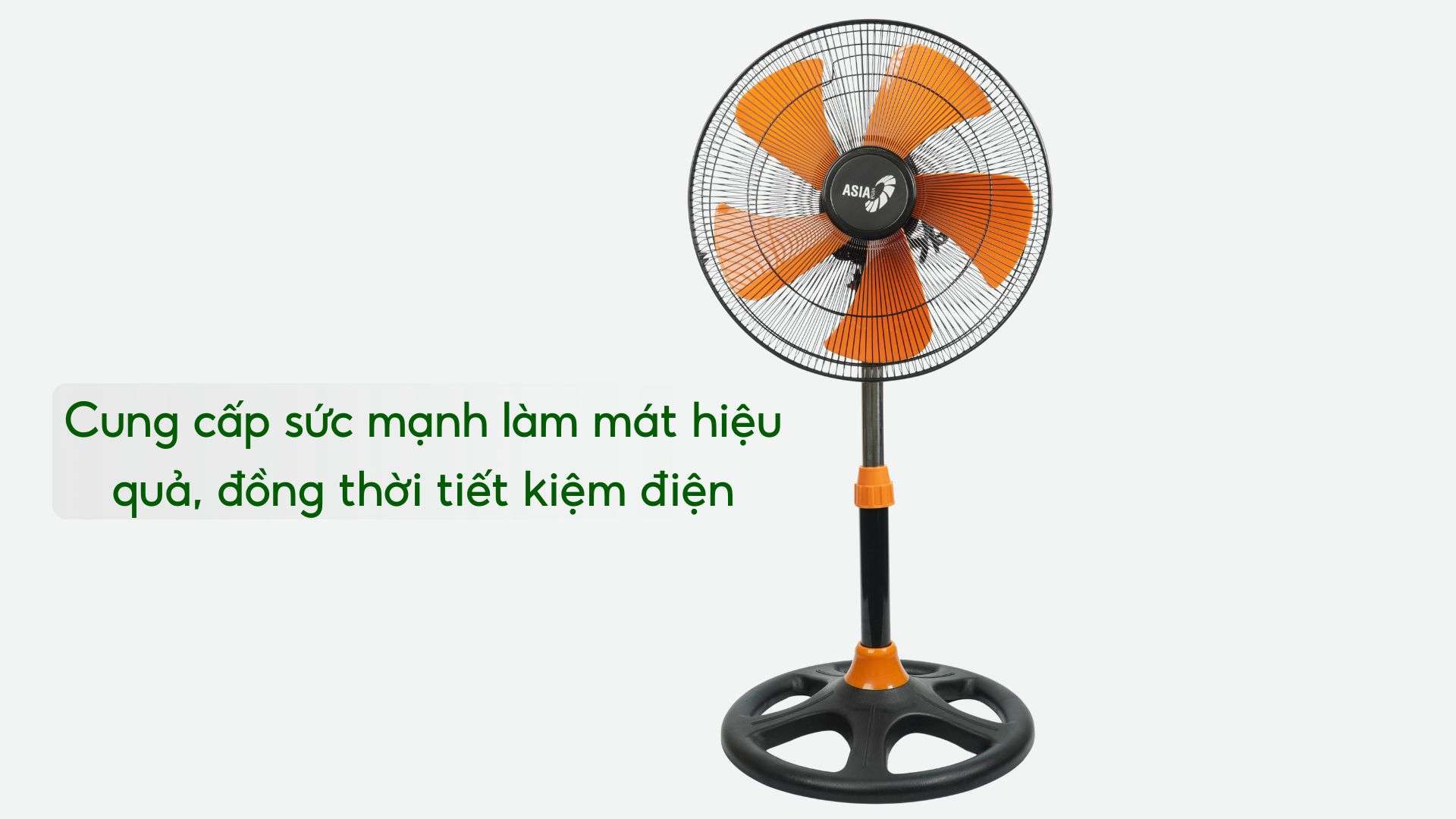 Quạt Lửng Asiavina VY558890 75W Đen Cung cấp sức mạnh làm mát hiệu quả, đồng thời tiết kiệm điện