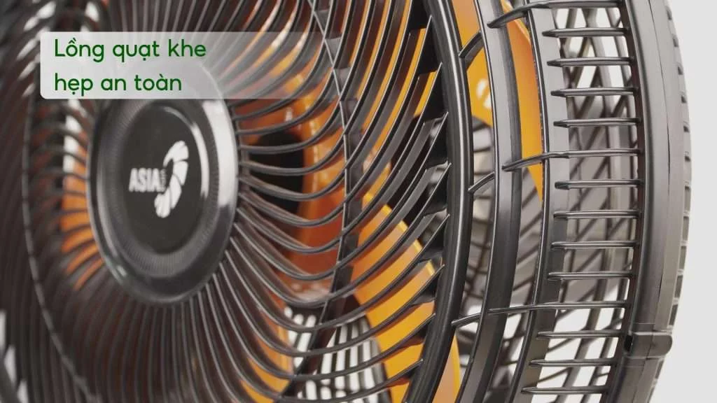 Quạt Lửng Asiavina VY638891 90W Đen Lồng quạt khe hẹp an toàn